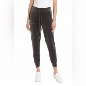 House of Harlow 1960 x Nicole Richie Gray Velour Jogger Pants